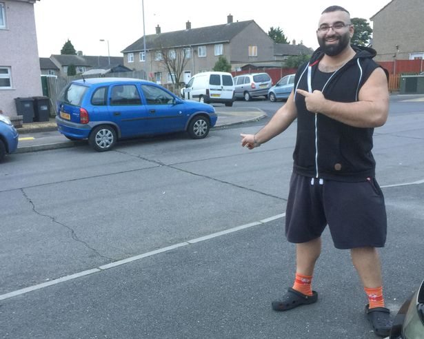 PAY WATCH INCREDIBLE MOMENT STRONGMAN LIFTS AND MOVES NEIGHBOURS CAR IN PETTY PARKING DISPUTE
