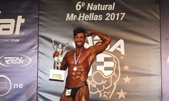 Ο Βαλεντίνο Ράντος μεγάλος νικητής του INBA 6th Natural Mr Hellas 2017