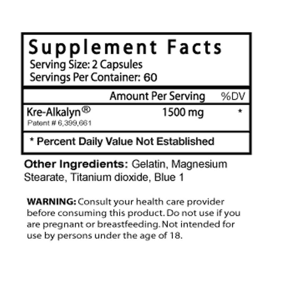 kre alkalyn 1500 Supplement Facts