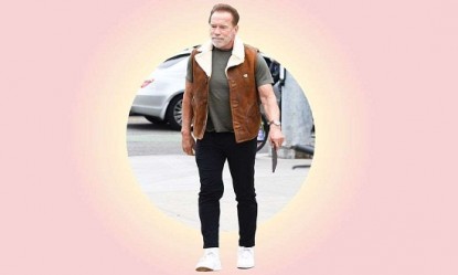 Ο Arnold Schwarzenegger και το δερμάτινο γιλέκο του, εναλλακτικό style icon του 2022